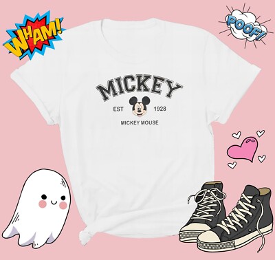 T-Shirt Mickey Mouse Est 1982 Männer Frauen Unisex T-Shirt G743