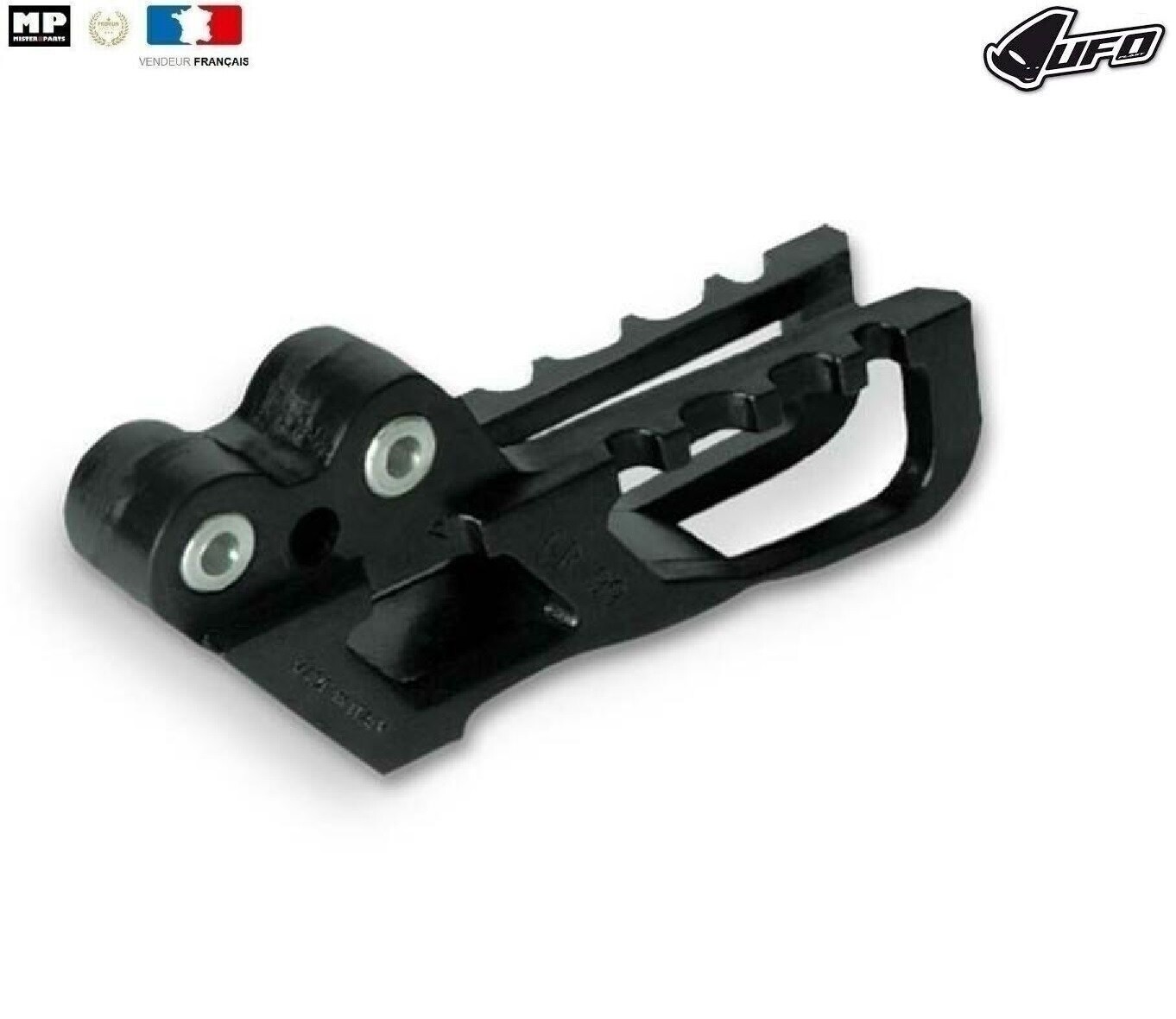 Guide chaîne UFO noir haute résistance pour Honda CRF 450 et CR 250
