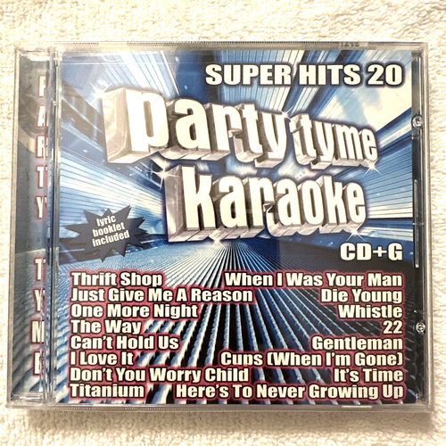 KARAOKE - Party Tyme Karaoke: CD + G Super Hits Volumen 20 - Totalmente Nuevo Sellado - Imagen 1 de 2