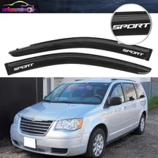 Fits 08-16 Town & Country 08-18 Grand Caravan Window Visor Front w/ Sport