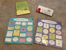 Baby Growth Charts - set of 2 - NEW Baby Einstein growing AND milestone stickers