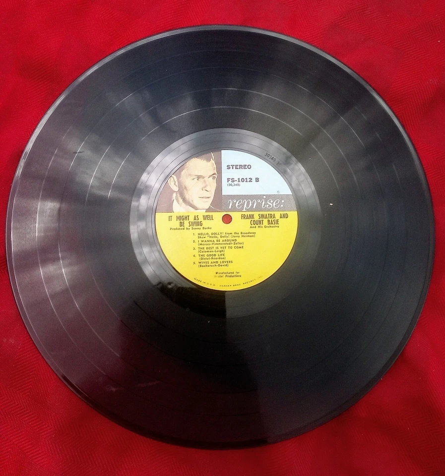 Frank Sinatra & Count Basie Historic Musical First 12"  Vinyl Record Album 33 - Image 3 of 4
