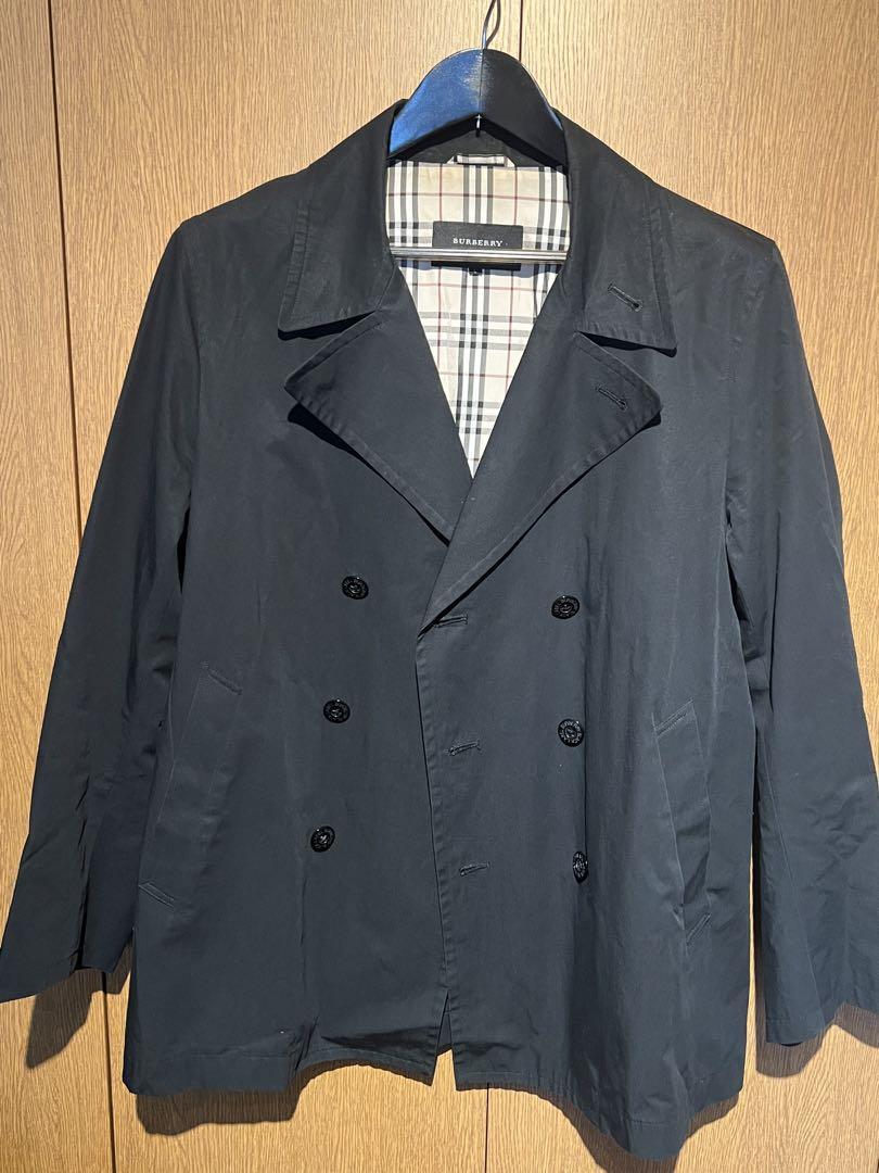 Trench Coat Burberry Black Label Size L Classic Outerwear Stylish Raincoat-image