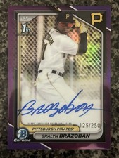 2024 Bowman Chrome | *PURPLE* 1ST AUTO #CPA-BB | BRALYN BRAZOBAN *(#/250)*
