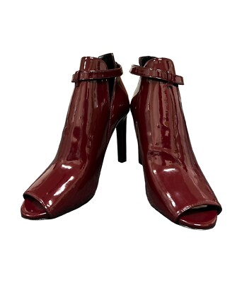 Michael Michael Kors Lawson Open Toe Bootie Patent Leather  display picture 1