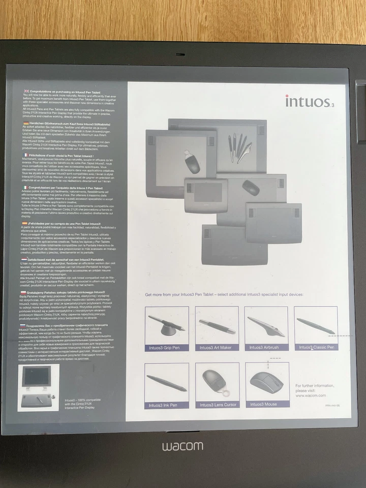 Grafiktablett Wacom Intuos 3 PTZ-1230/G(A) Graphic Tablet, ohne Zubehör - Bild 3 von 4