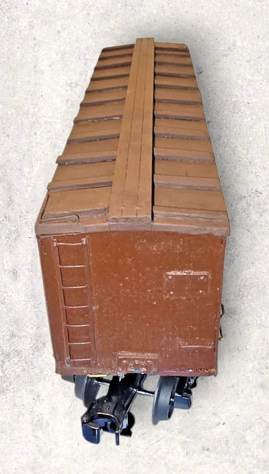 Vintage Westbrook O Gauge CB&Q Box Car Cardboard Wood Die Cast New MTH Trucks - Image 3 of 4