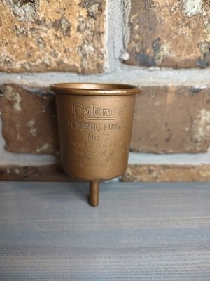 ライト・ランタン Coleman No.0 Copper Funnel Vintage Coleman Co. #0 Small Copper Filtering Funnel for Lantern