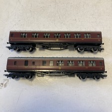 Hornby R474 R475 Pair of  LMS Stanier Composite Coaches ( 3834 &5644) ,LMS , VGC