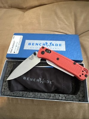 Benchmade 533-Custom Bugout Knife Orange Grivory Handle S30V Folding Knife