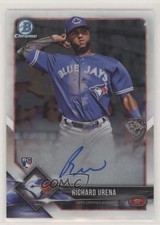 2018 Bowman Chrome Chrome Rookie Auto Richard Urena #BCRA-RU Auto 5lp