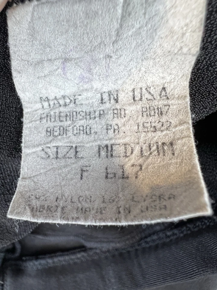 Vtg Cannondale Compression Pants Men’s M Black Cycling 90’s Made In USA - Image 4 of 4