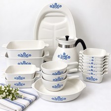 Corning Ware Blue Cornflower Set