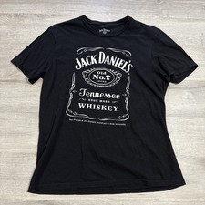 Jack Daniel  s Shirt Old No 7 Tennessee Whiskey Black Graphic Tee Men  s Large