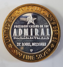 President Casino on the Admiral STALLIIONS .60 .999 Silver MINT