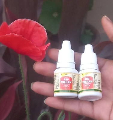 2 Herbal Nagarjuna Ayurveda Anu Thailam Oil 10 ml Pure Anu tail Natural 2027