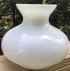 Vintage Milk Glass 7” Fitter Tam O Shanter Lamp Shade Torchiere Floor Or Table