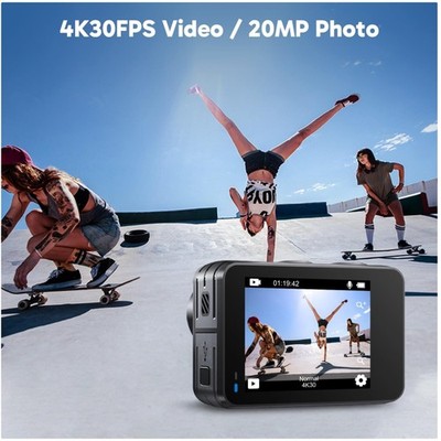 Brave 7 LE 4K30FPS Action Camera with Dual-Display