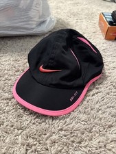 Nike Featherlight Dri Fit Black And Pink Girls Toddler Strapback Hat Cap