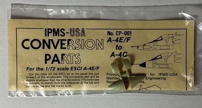 Vintage IPMS-USA CP-001 1/72 Conversion from A-4E/F to A-4C for ESCI Kits - 1983