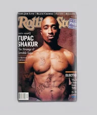 2PAC TUPAC SHAKUR  / ROLLING STONE - 2"x3" POSTER MAGNET (retro magazine 90s
