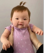 18in Weighted Reborn Baby Doll Realistic Rooted Hair Toddler Girl Handmade Gifts