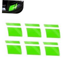 6Pcs Car Wheel Rims Decal Stripes, Car Reflective Stickers for 18-21 Inch Green