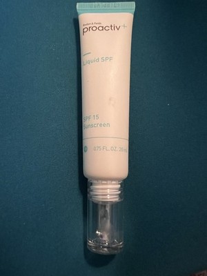 PROACTIV LIQUID SPF 15 Sunscreen .75 Oz Bottle 2019 06/19 SEALED Acne Care