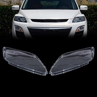 For 2007-2012 Mazda CX-7 Left+Right 1 Pair Headlight Lens Cover Lampshade Clear