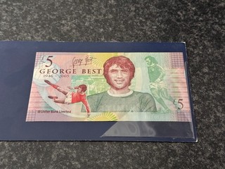 George Best £5 Ulster Bank Commemorative Note 2006 in Folder – Limited Edition