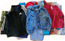 Boys Clothing Lot 20 Pcs 12  18 M Demin Jacket sweater jogger pants shorts Tshirt