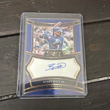 2025 Panini Select Baseball Bobby Witt Jr. Auto #SIG-BW Blue Pulsar