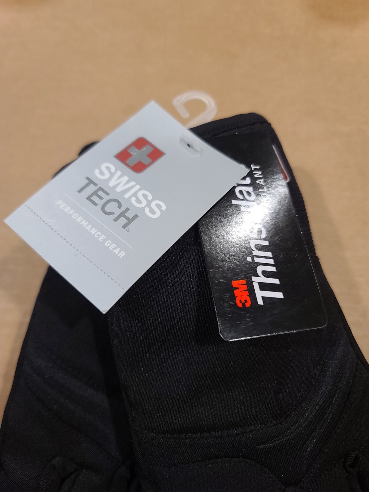 Swiss Tech Youth Black Ski Gloves