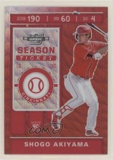 2020 Panini Chronicles Contenders Optic Ruby Wave Prizm 65/199 Shogo Akiyama 0c6