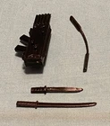 GI G.I. Joe 1984 STORM SHADOW WEAPONS LOT #9 nunchucks swords quiver FREE SHIP