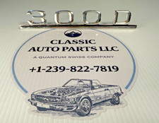 Mercedes Benz 1238170915 Vintage 300 D Emblem Badge with Mounting Pins Clean