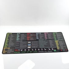 Excel Shortcut Mouse Pad Desk Mat 31.5"x11.8" Large Cheat Sheet Office Pad