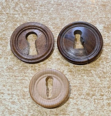 1 ENTRÉE DE SERRURE EN BOIS AU CHOIX PARMI 3 de 3,3 cm 3,9 cm Ou 4 cm - Photo 1/4
