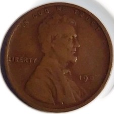 1909 P Lincoln Wheat Cent Very Fine Penny VF Medium Brown Free Post