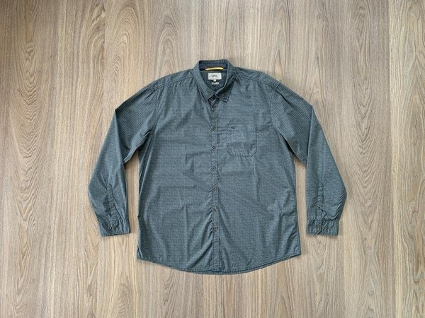 Men Camel Active Shirt Navy Cotton 42 / XL / 50