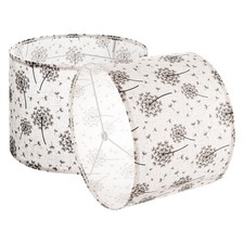  New Drum Lamp Shade 2 Set, 13 in Top x 13 in Bottom x 10 in High, Medium Drum L