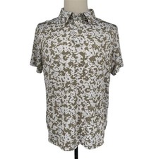 Michael Kors Men's Multicolor Slim Fit Polo Shirt Size L Short Sleeve