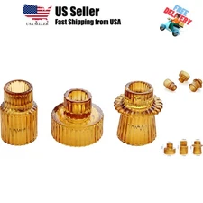 Taper Glass Candlestick Holders Tealight Candle Holders for Table Centerpiece...