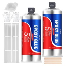 2K Epoxidkleber 100ml - schnellhärtend, transparent, extra stark,