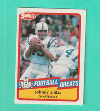 1989 SWELL # 104 JOHNNY UNITAS BALTIMORE COLTS NM