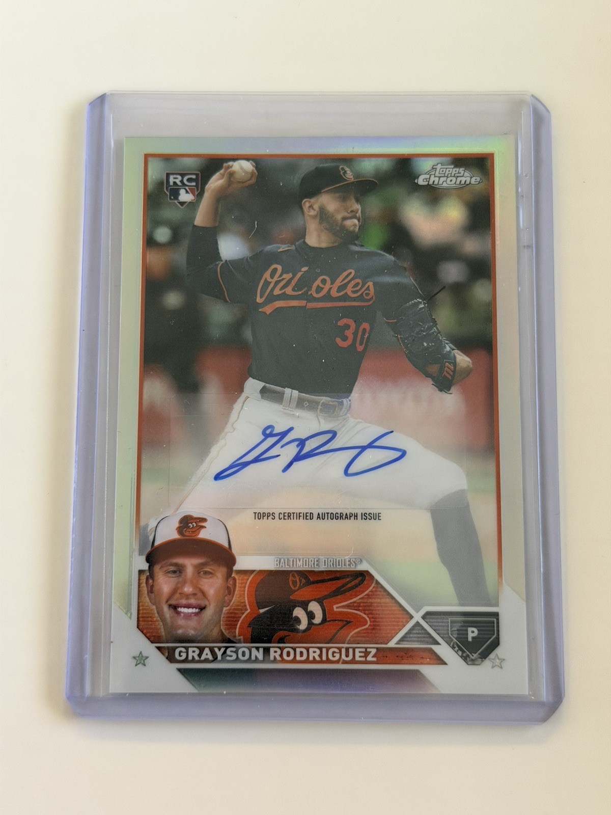 2023 Topps Chrome Grayson Rodriguez RC Autograph Refractor /499 #AC-GR
