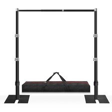10ft x 10ft Adjustable Pipe and Drape Backdrop Stand Kit Black