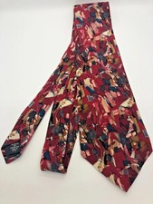 Clubfellow 100% Italian Silk Made in USA 56" 4" Vintage Mens Necktie
