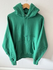 Vintage Champion Reverse Weave 1980  s Solid Green Hoodie