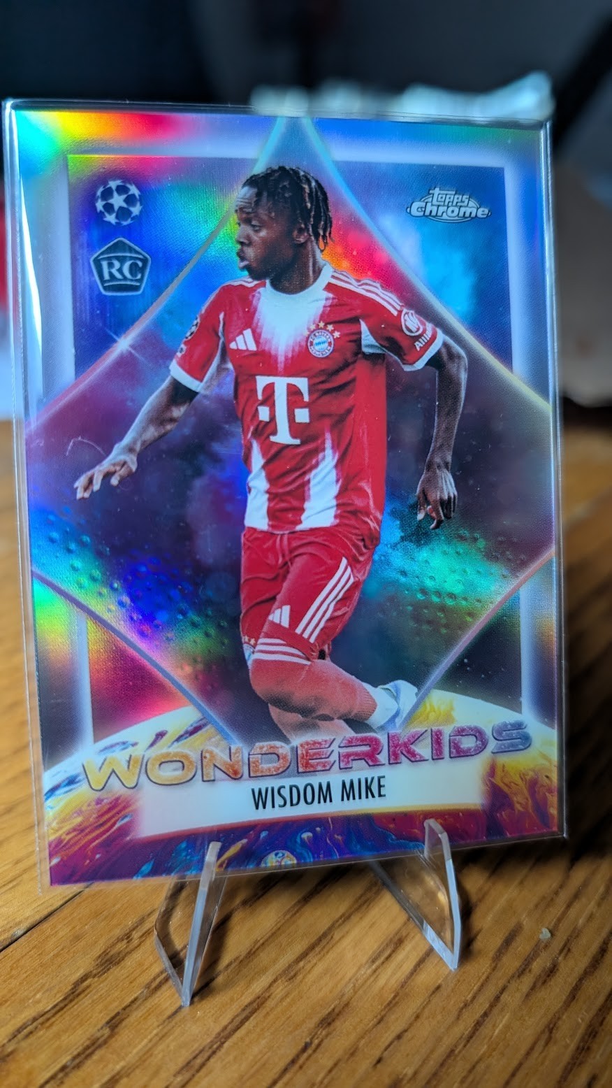 WISDOM MIKE! 2025-26 Topps Chrome UEFA Club Competitions Wonderkids  RC #WK-18